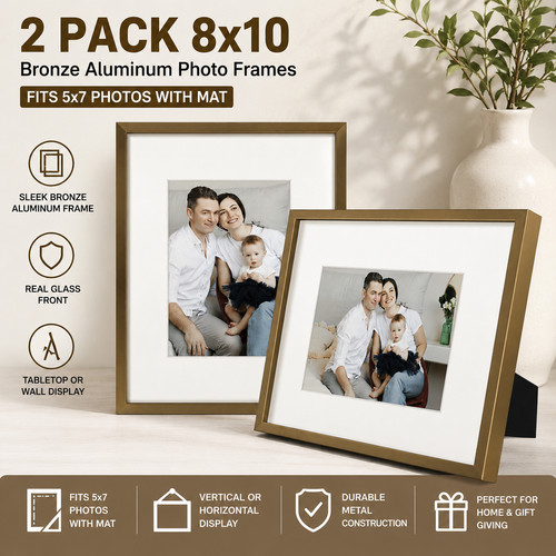 Pack 8x10 bronze aluminum - 2,