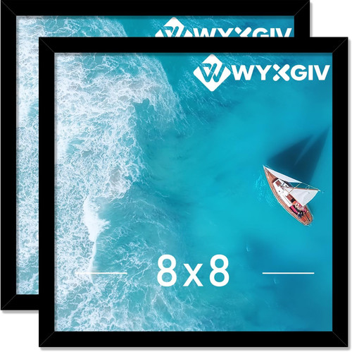 Black 8x8 picture frame - picture,